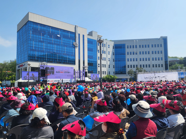 충남형 M버스 개통식 진행 장면/박동혁 기자
