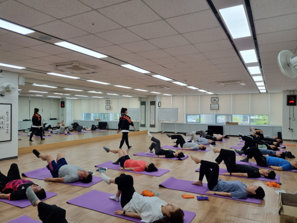 운동프로그램 진행 모습