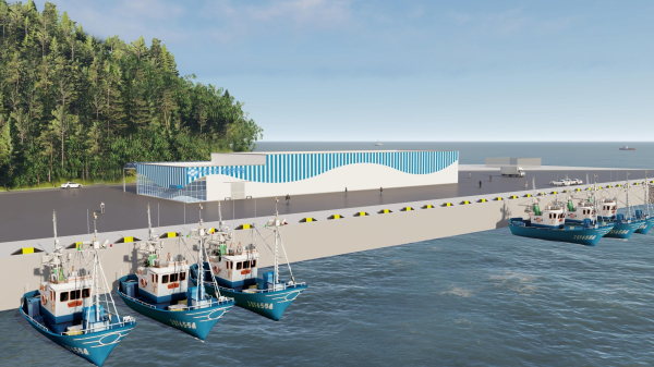 신진도 저온·친환경 위판장 조감도.