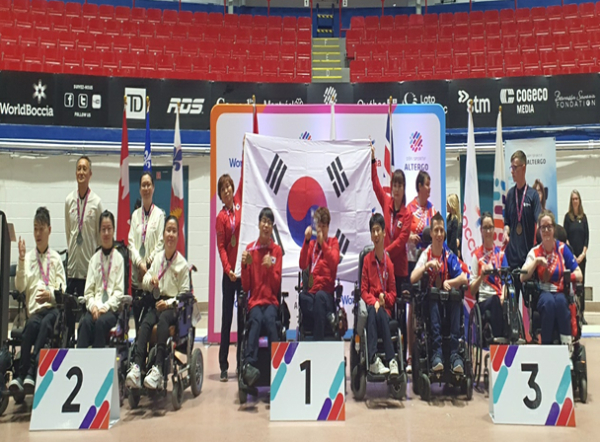 대회 시상식 모습