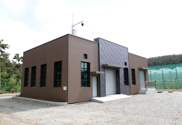 남면 청포대에 신규 조성된 공공하수처리시설.