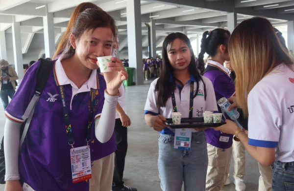 프놈펜 동남아시안게임 주경기장 K-푸드 체험 홍보