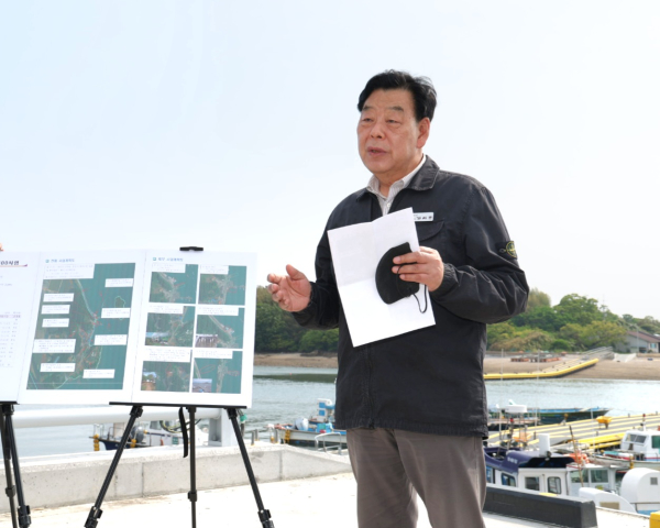 일반농산어촌개발 및 어촌뉴딜사업 현장 방문 (대야도를 찾은 가세로 군수 )