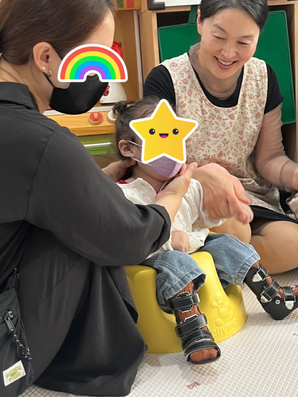 특수교육대상영아 학부모 참여 수업 진행 모습