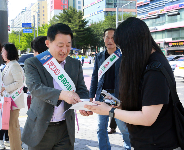 대전 서구 음주운전 예방 홍보 캠페인 장면