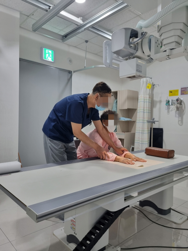 여성농업인 건강검진 모습