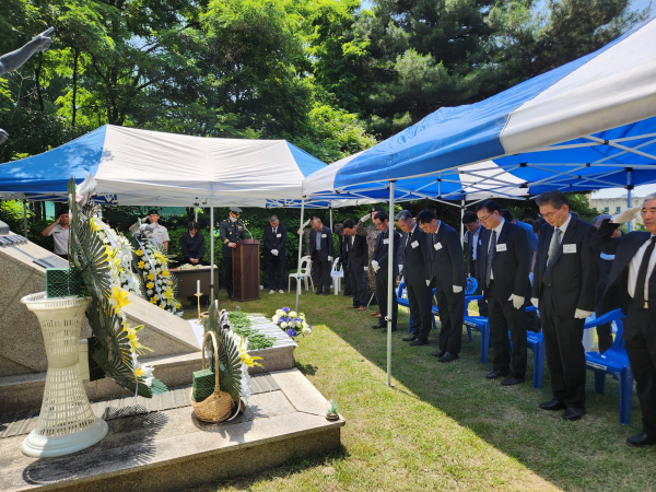 故 권영주 중위 43주기 추모식 거행 모습
