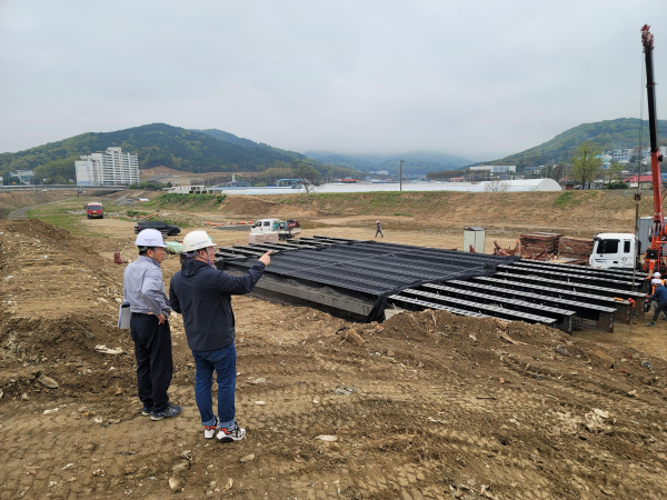 우기 대비 지방하천 점검 모습