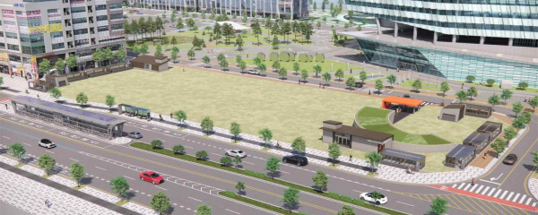 임시 주차장 조감도