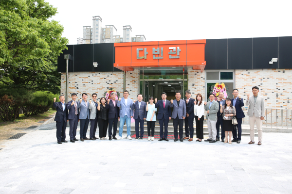 계룡 엄사중, 사격장(다빈관) 개관식 모습