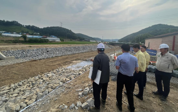 김성균 부군수, 시왕 자연재해위험개선지구 현장점검