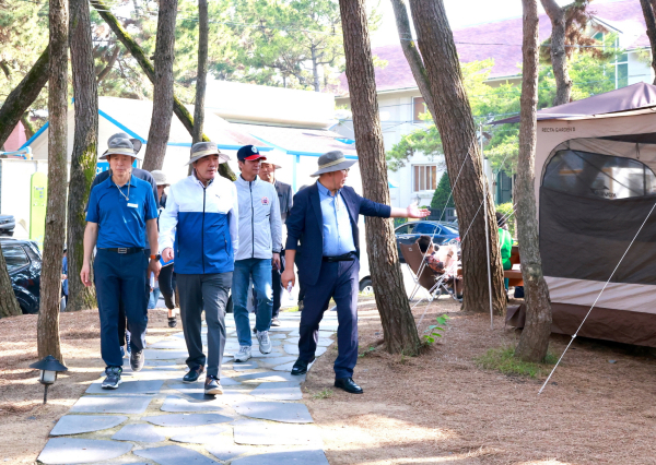 대천해수욕장 개장 준비 현지 점검 모습