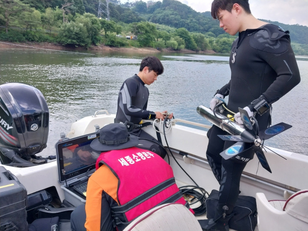 조치원소방서 수난구조훈련 모습