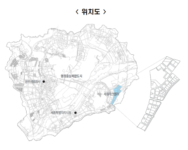 세종테크밸리 위치도