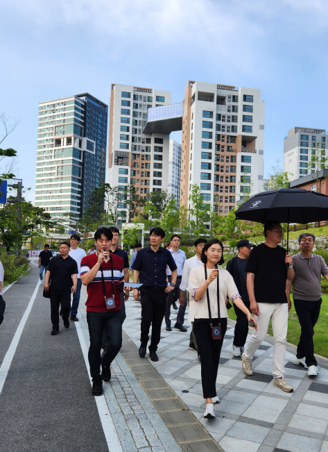 동탄2 신도시와 행정중심복합도시 우수사례 견학 프로그램 시행 모습