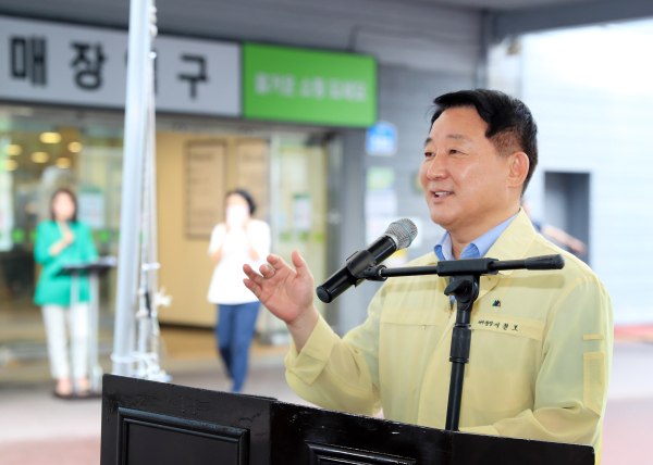 서구 승강기 사고대응 합동훈련 실시 장면