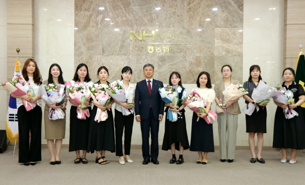 2023년 상반기 상호금융 사업추진 우수직원(Best Leader) 시상식 단체사진