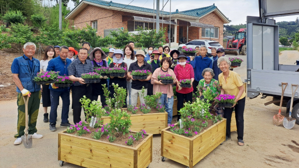 2023년 희망마을 선행사업이 완료된 모습(장현1리)