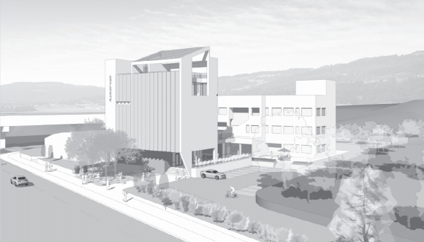 유성구 노인복지관 별관 건립 설계공모 당선작 조감도