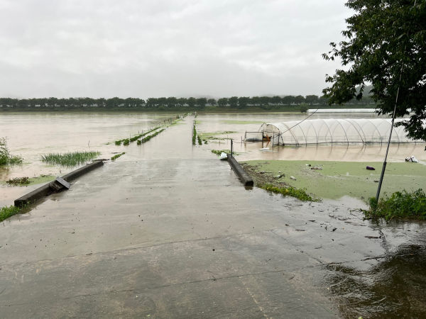 청양지역 집중호우 피해 현장 모습