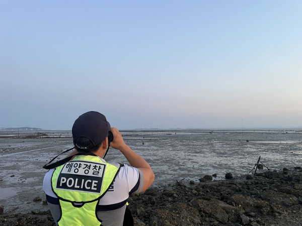 대조기를 대비해 순찰중인 보령해경