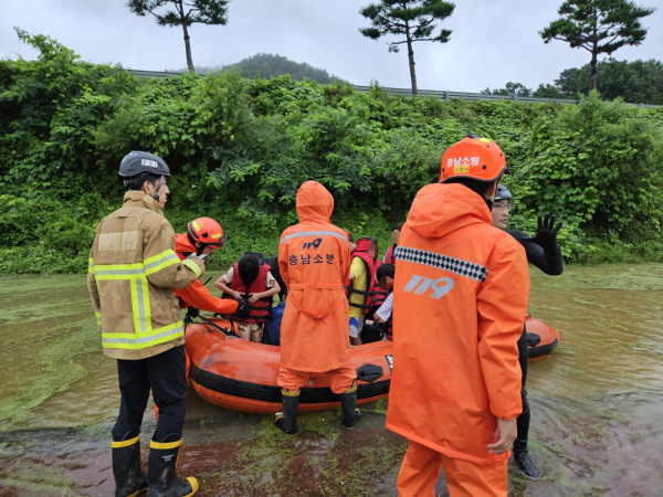 호우 피해감소 위해 총력 대응 현장 모습