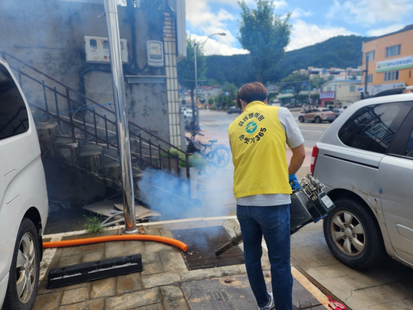 수해 지역 등 취약지 방역소독 활동 모습