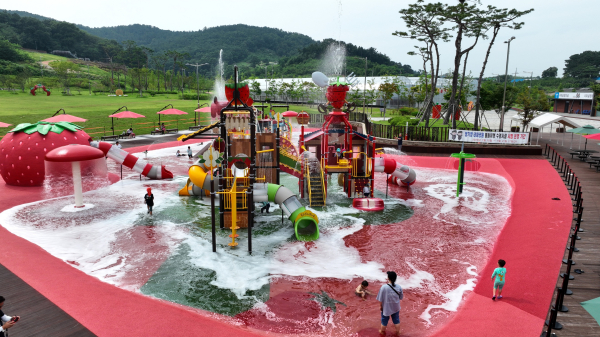 논산시 딸기향테마공원 물놀이장