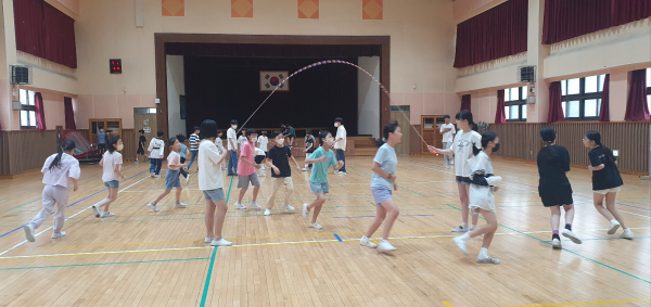 줄넘기 연습 모습