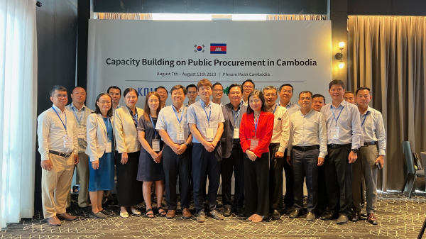 7~11일 캄보디아 공무원 대상 공공조달 역량강화 교육을 현지에서 실시