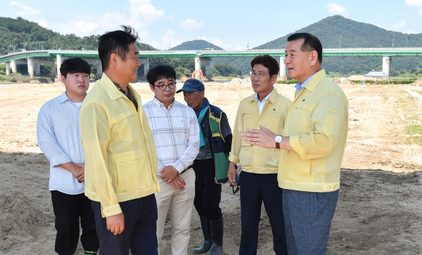 최원철 시장 미르섬 피해 복구 관련 현장 점검