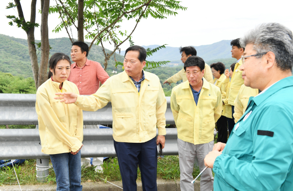 박상모 의장 태풍 피해방지 점검