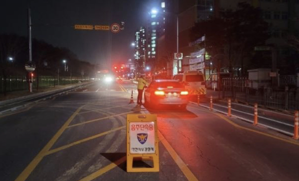 음주운전 단속 현장