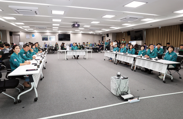 ‘2023 을지연습’ 종합상황실 방문 모습