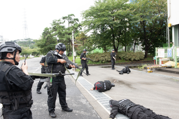 을지연습, 보령지역 유관기관 합동 테러 대응 모습