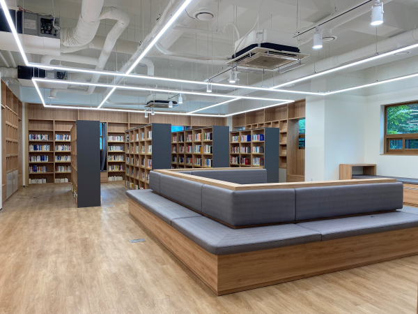 노은도서관 독서환경개선공사 완료 사진