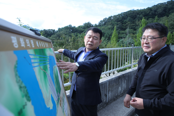 윤석대 사장, 8월 31일 평화의 댐 현장점검 관련사진