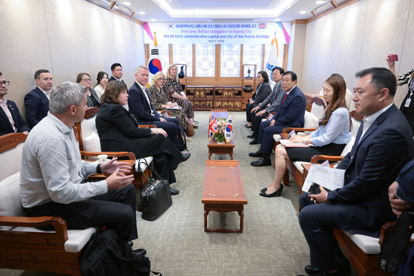 英 북아일랜드 벨파스트시 대표단, 세종시 방문 모습