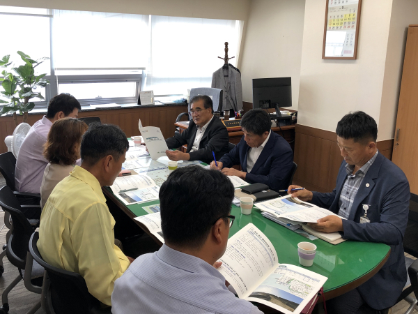 김기웅 서천군수 충남도청 방문