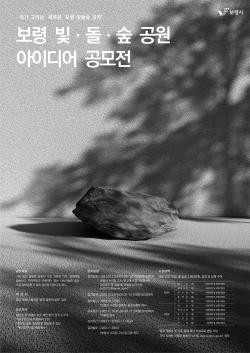 ‘내가 그리는 새로운 보령 빛돌숲 공원’ 공모전 포스터