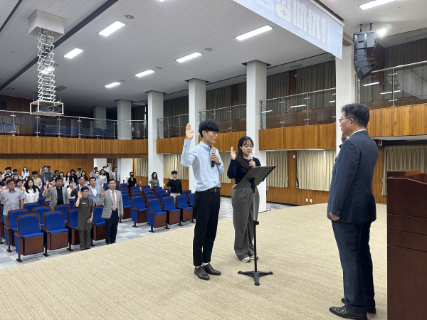 전 직원 및 관내 교직원 대상으로 부패방지·청렴 교육 진행 모습