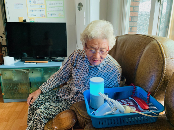 치매안심마을 AI 스피커 이용