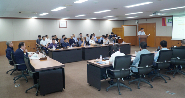 대전교통공사의 2024년도 사업계획 보고회 모습