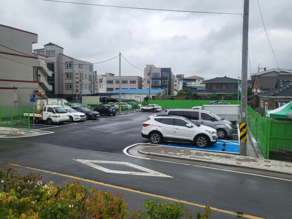 해봄센터 인근 공영주차장 모습