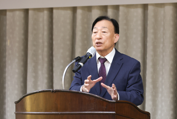 학생맞춤통합지원 정책 이해 연수에서 설동호 교육감 인사말 모습