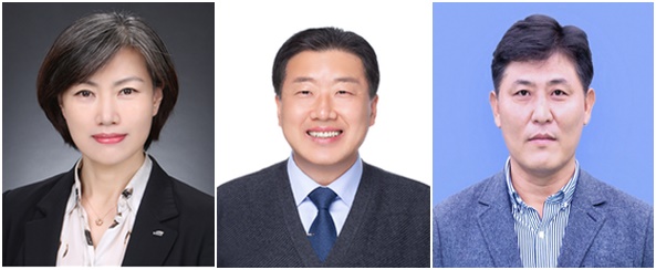 (왼쪽부터) 구자영, 장병훈, 문숙주 이사