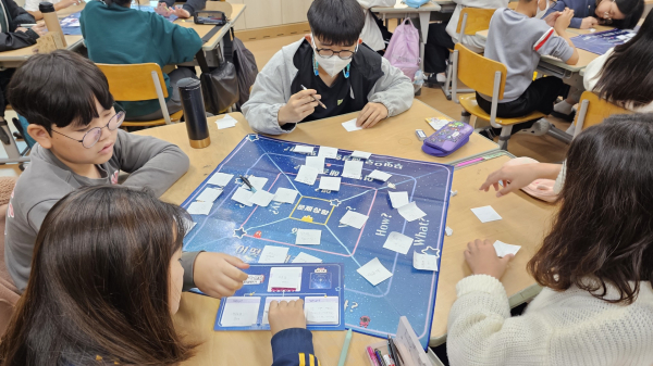 뿅뿅 상상오락실 꾸러미 활용 모둠활동 모습