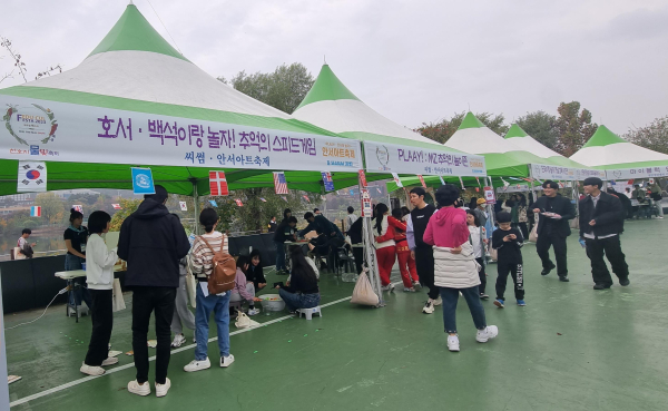 천안형 청년도전 프로젝트 ‘안서아트축제, 안서와 놀자’가 지난 4일 신안동 주민자치회의 ‘신안동 어울림한마당 천호지 물빛축제’와 함께 개최
