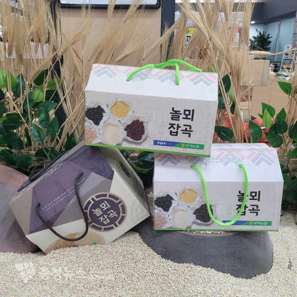 부적농협이 자랑하는 잡곡세트 모습