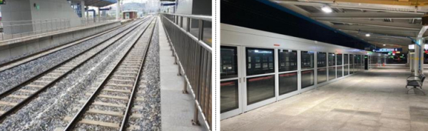 제천역 승강장안전문 설치